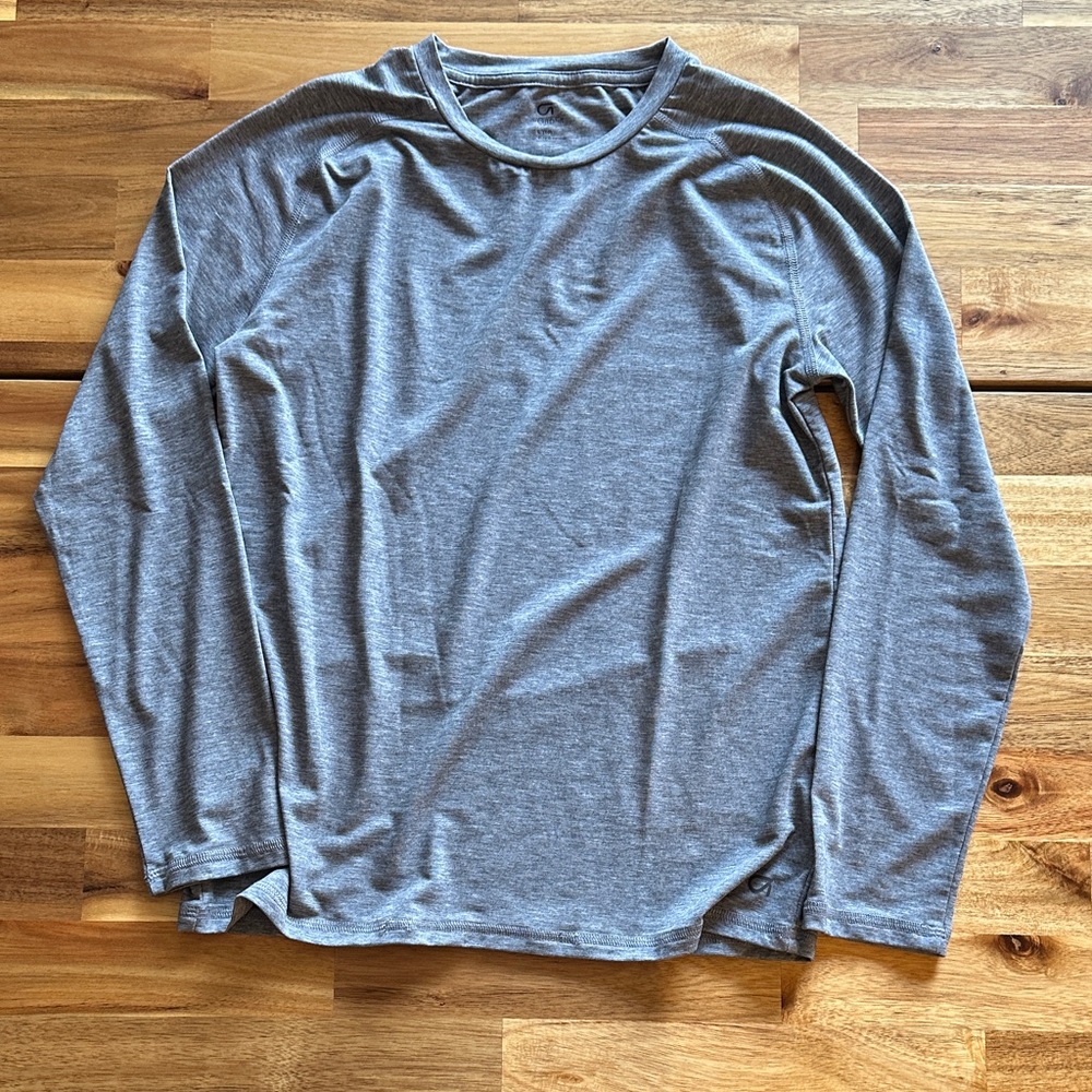 GAPFit  Heather Gray Long Sleeve Kids Tee Size 10